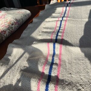 Striped vintage grain sack